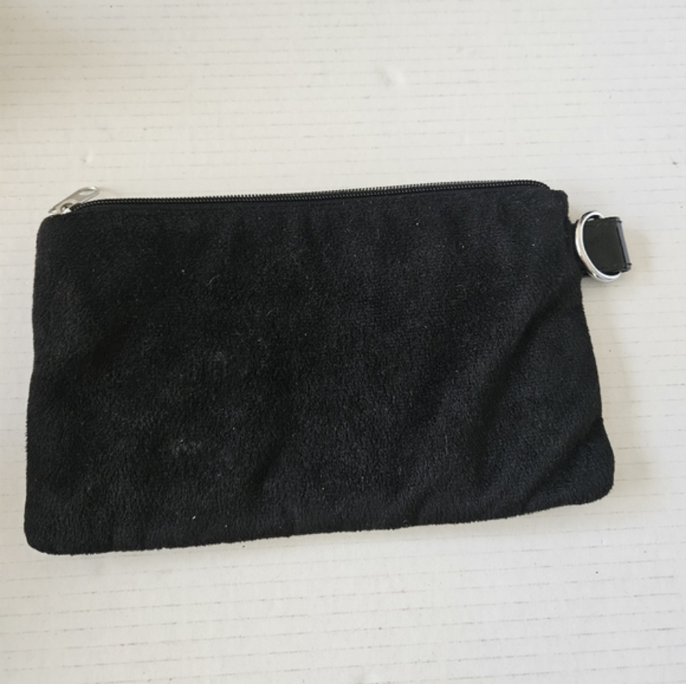 Disney Pirates of the Caribbean black velvet wristlet makeup bag‎ - Picture 3 of 4